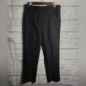NWT Alfred Dunner Black Pull On‎ Pants With Pockets Women Size 6 Petite